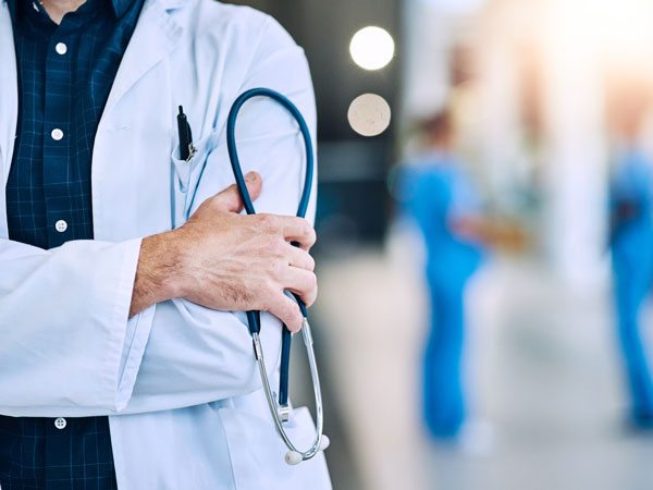 a doctor holding a stethoscope